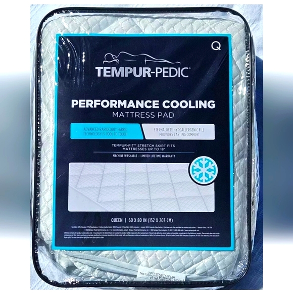 TEMPUR-PEDIC Performance Cooling Queen Mattress Pad New - Picture 1 of 5
